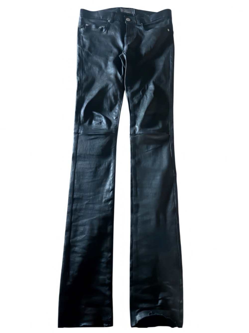 saint laurent paris ss13 runway leather skinny pants f34 (27x33)